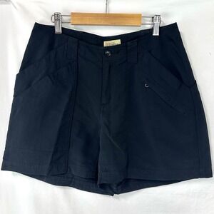 ROYAL ROBBINS Black Backcountry Pro Shorts UPF 50+ Womens 6 Supplex Nylon Hiking